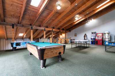 Challenge your crew to a game of pool in the cozy, lodge-style rec room.