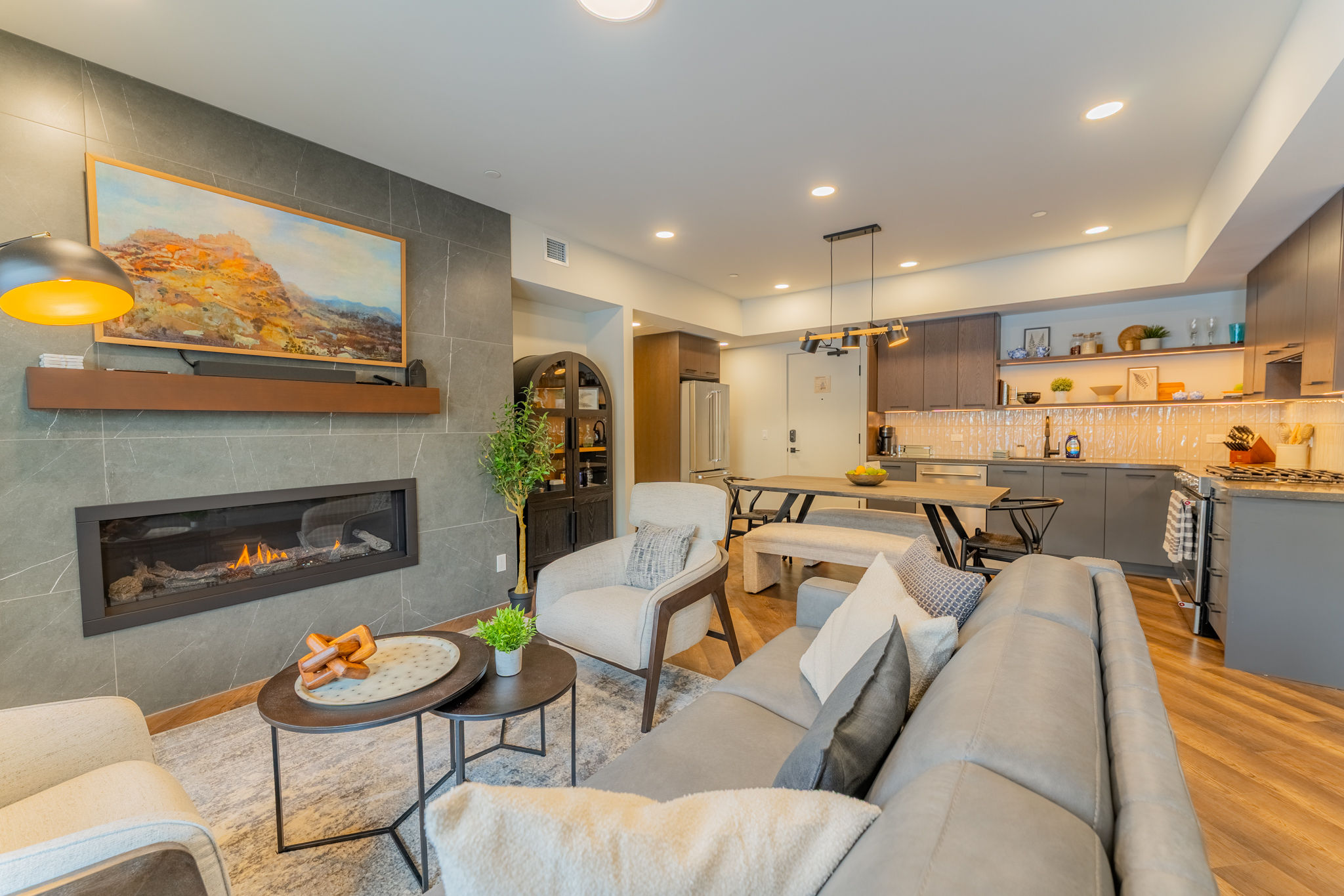 image Gather in a modern living space with open design.