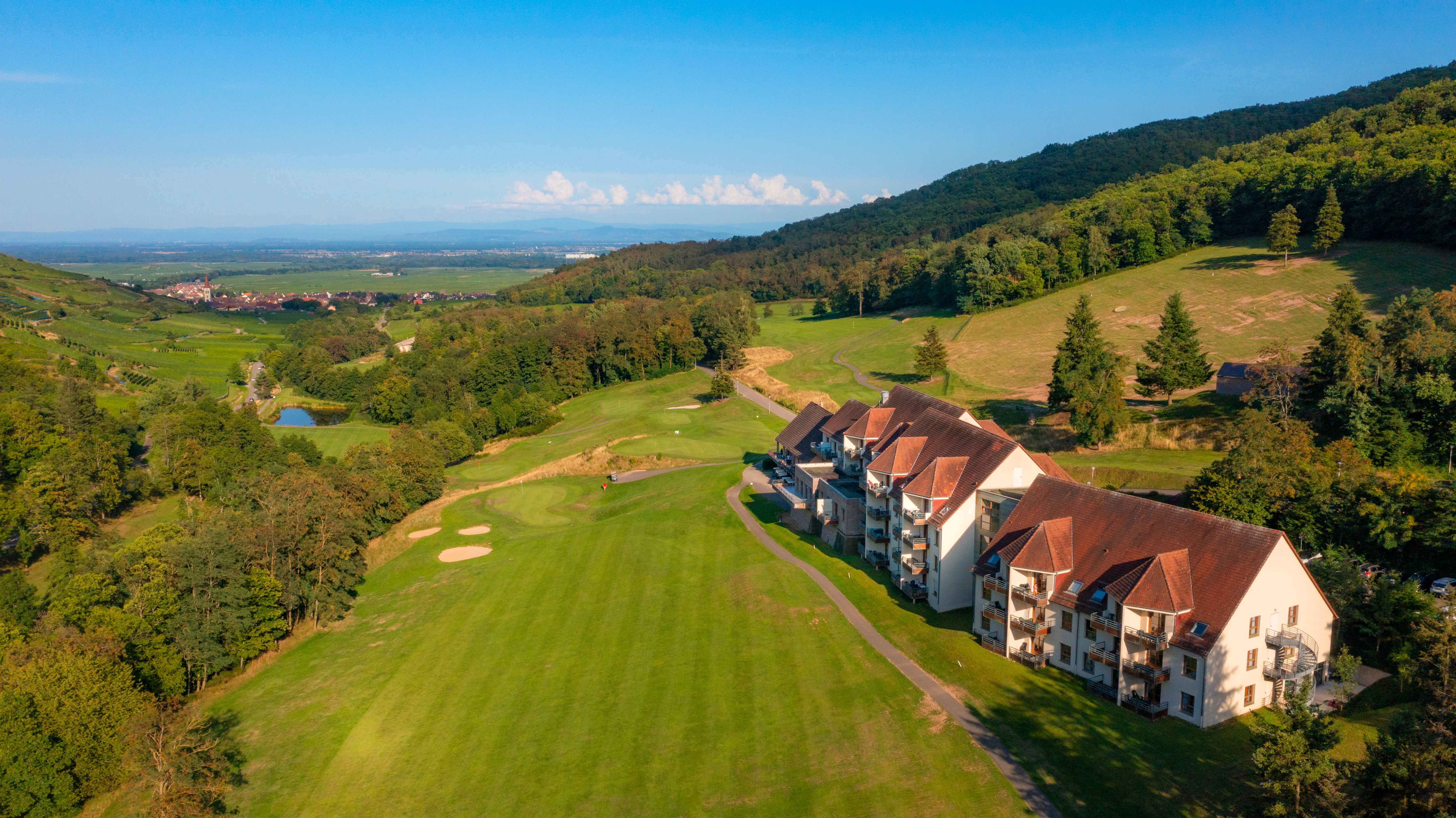 image The 18-hole Trois-Epis golf course stretches right to the doorstep of Résidence Le Domaine du Golf.