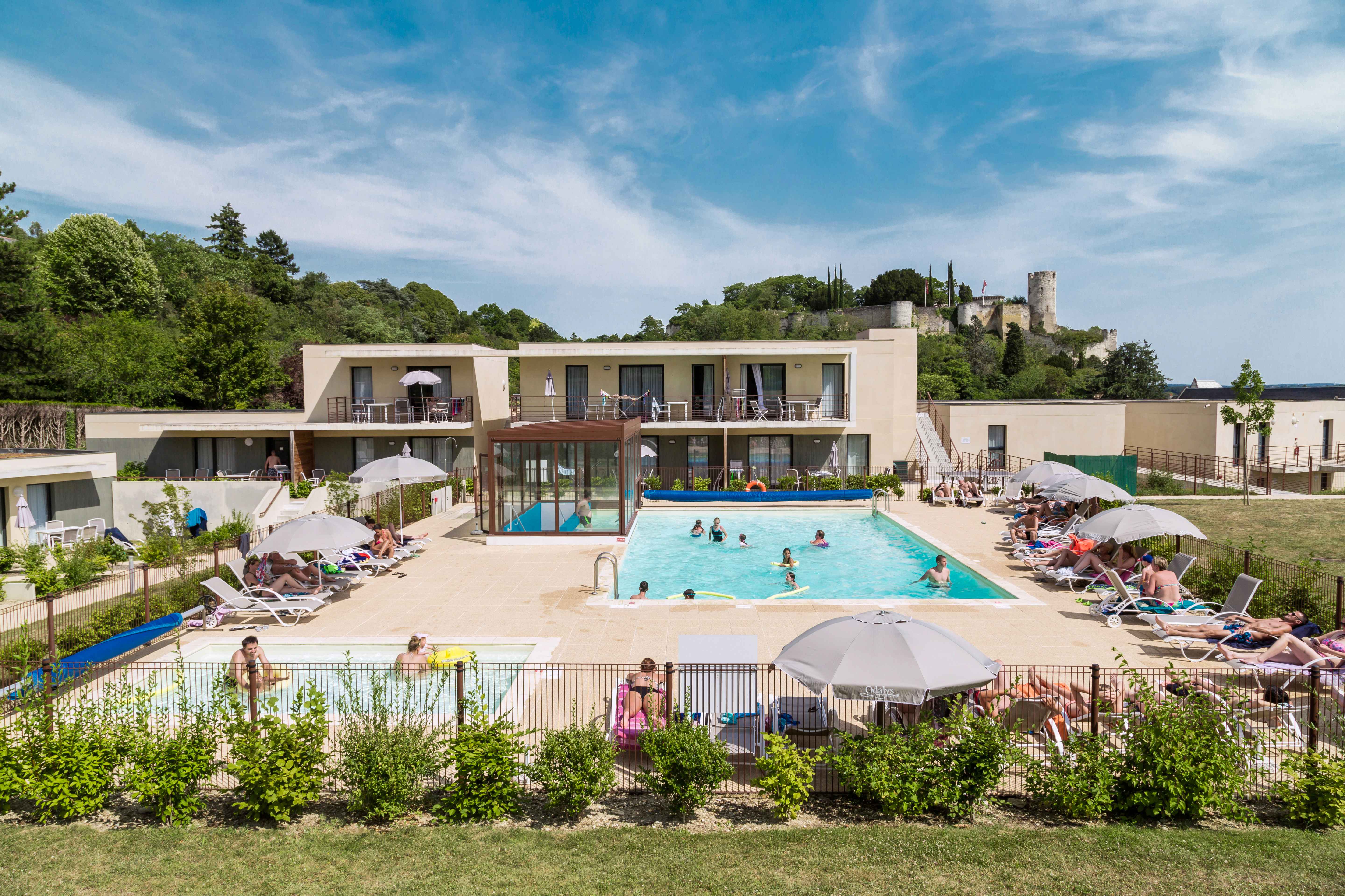 image Take a refreshing dip in the heated outdoor pool, open from April to late September and just steps from your apartment.
