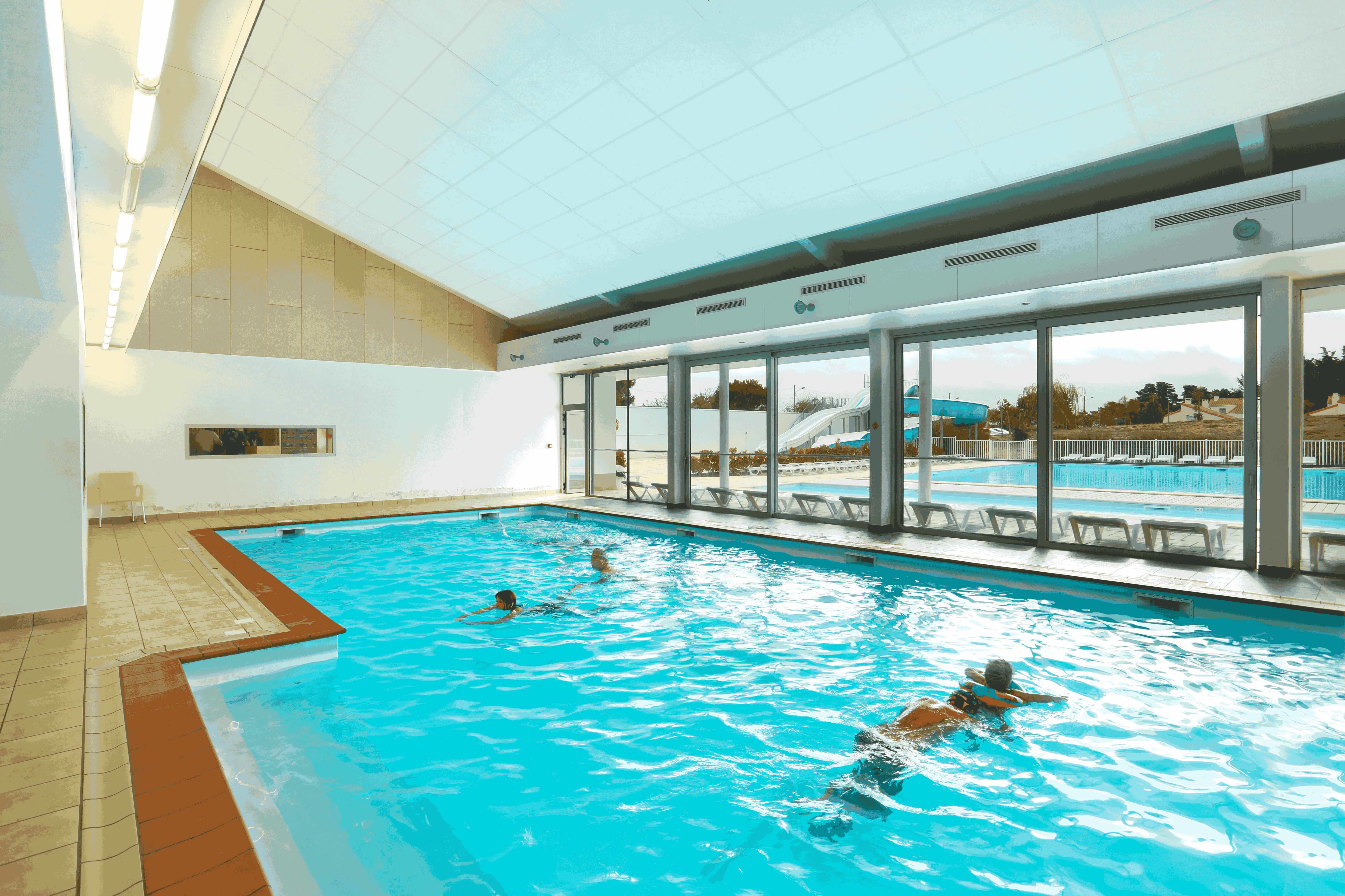 image The year-round heated indoor pool means a swim is always on the cards, whatever the weather outside.