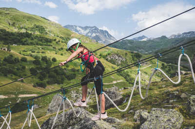 A via ferrata outing in summer, one of the active days the valley offers.