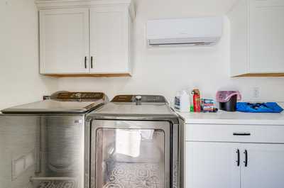 Laundry day made simple with convenient washer and dryer, ready for your after-adventure needs.