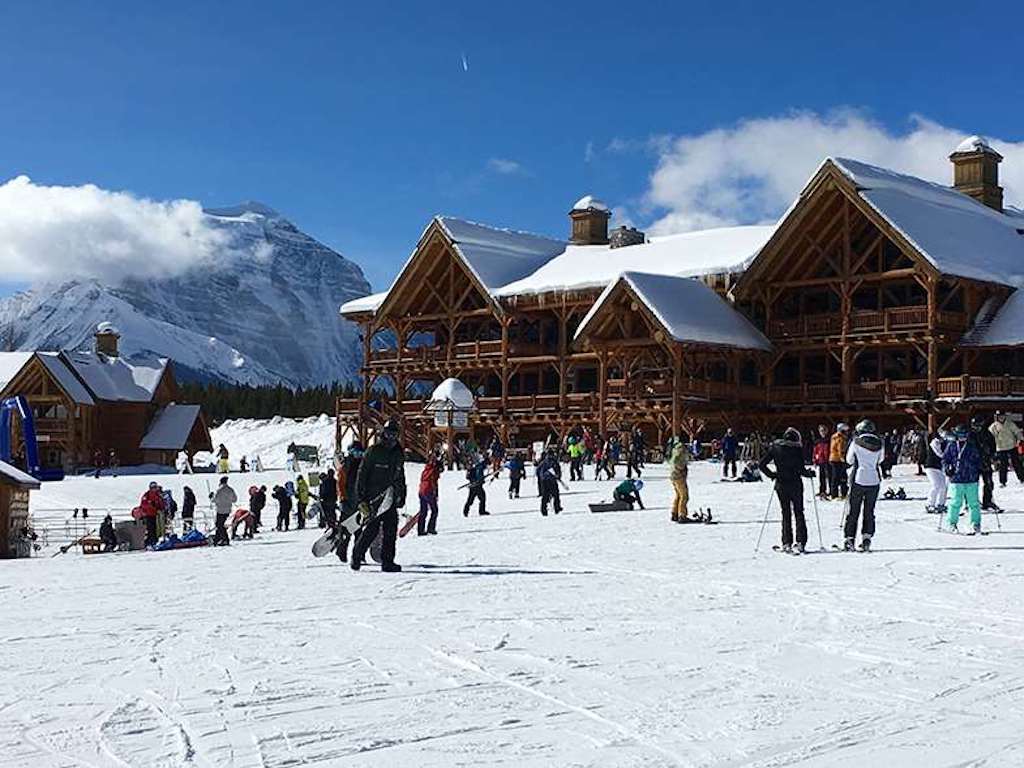 image Enjoy skiing in the winter at Lake Louise Ski Resort.