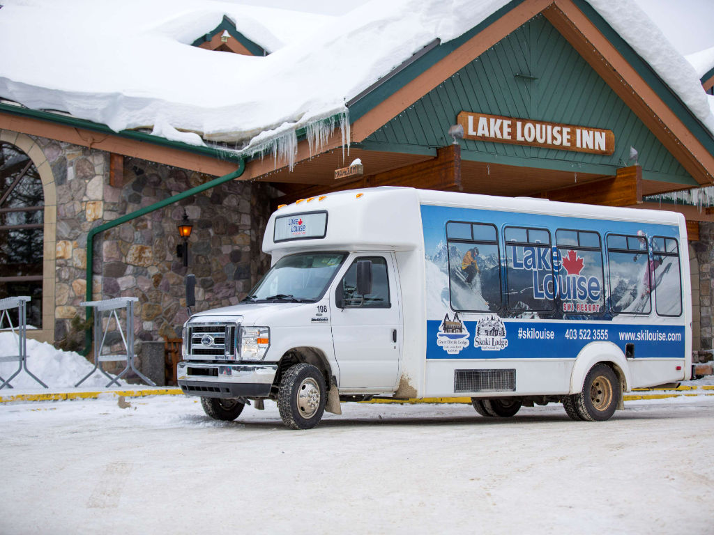 image Arrive in style and convenience at this charming winter destination.