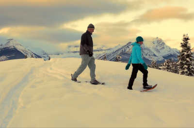 Go snowshoeing in the winter!