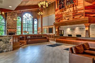 Checking-in is a breeze at the Lake Louise Inn