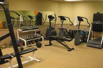 Keep up your fitness routine in the fitness centre.