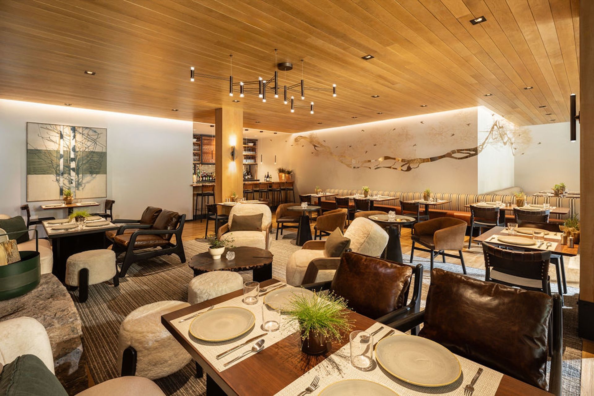 image Inside Engelmann's Bistro — counter seating, warm timber finishes, and a locally sourced menu