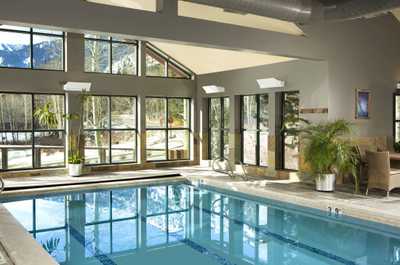 Guests can use the heated indoor pool at SpaTerre year-round.