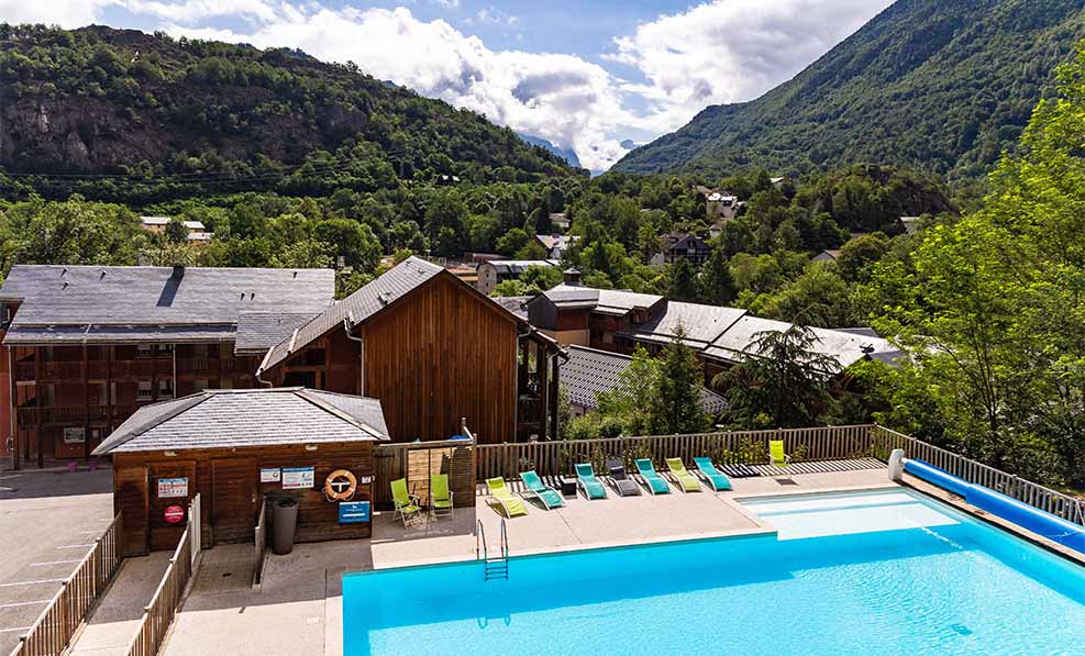 image The pool at the residence is a good spot to relax after a day of hiking or thermal baths.